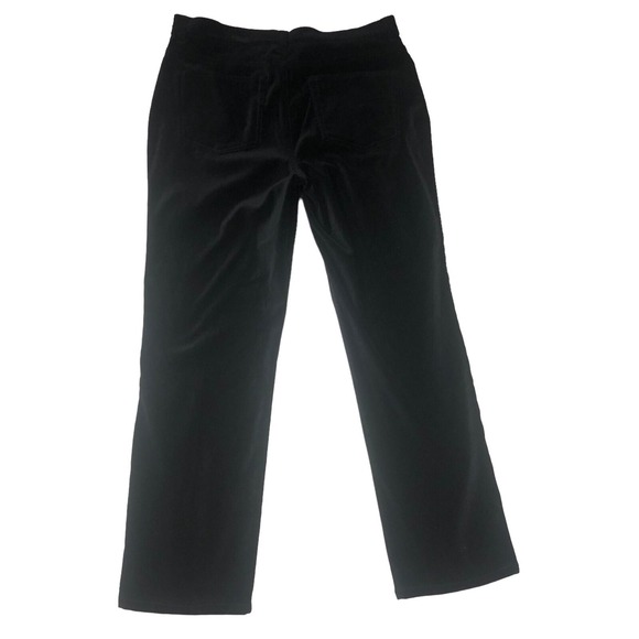 Ralph Lauren Pants Womens Size  8 Black Velvet Stretch Mid Rise Minimalist‎ - Picture 7 of 12